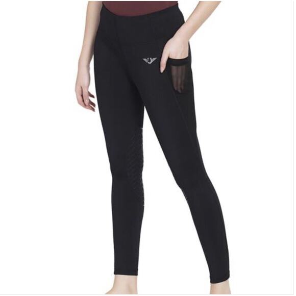 NWT TuffRider Ladies Minerva EquiCool Tights in Black Size Small - Picture 2 of 7
